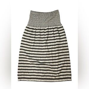 Black and Gray Striped Tube Top/Dress XS/S